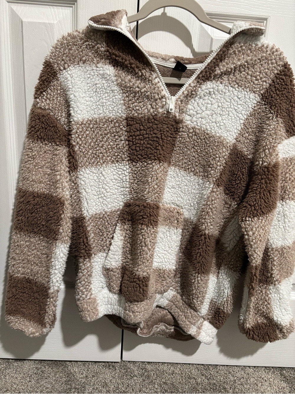 Shein Cropped Quarter Zip Sweater
